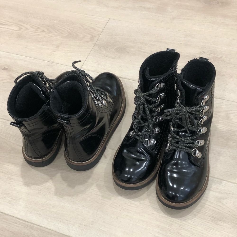 Black patent leather ankle boots - Picture 10 of 15